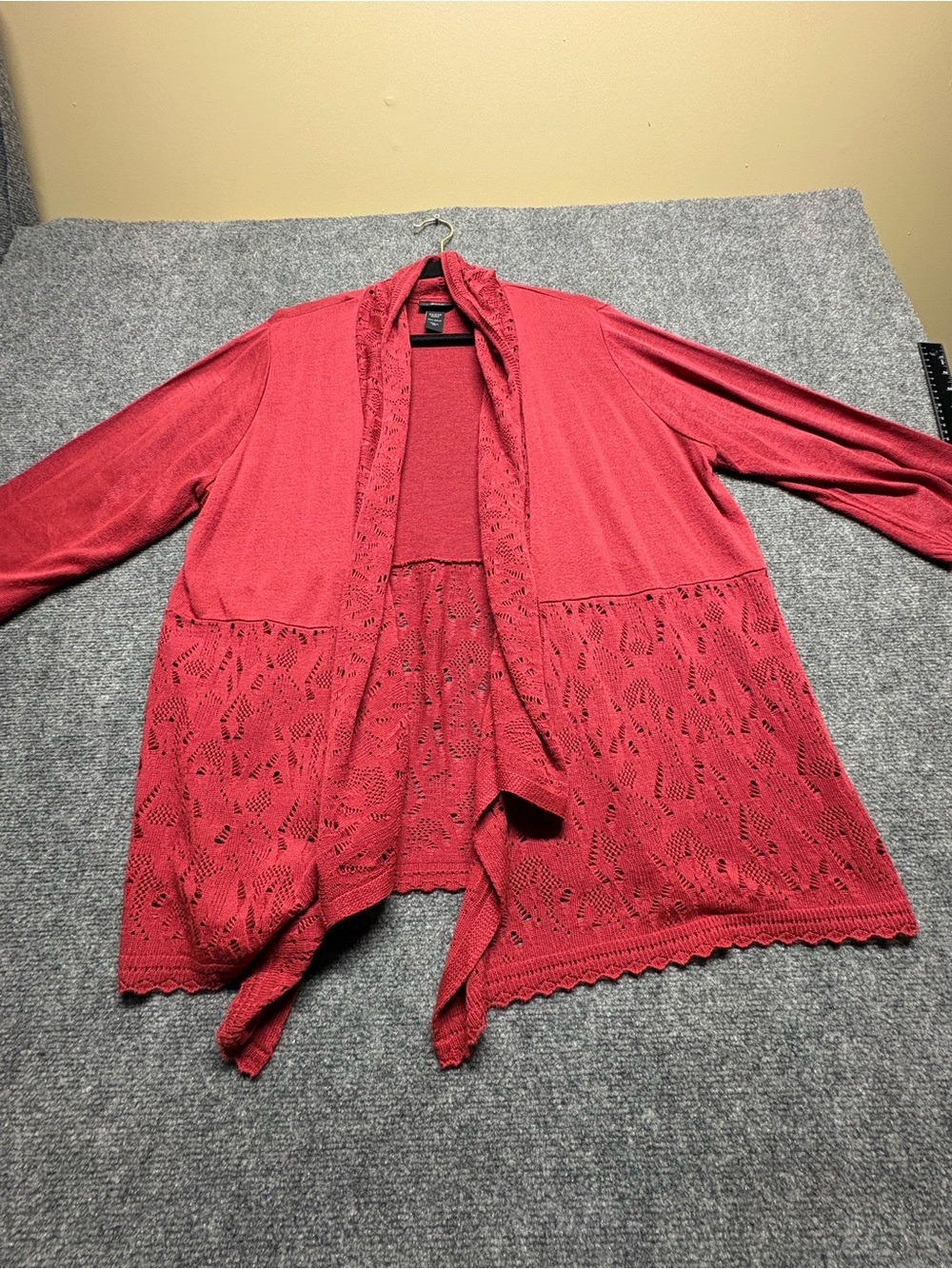 Lane Bryant Open-Front Lace Hem Cardigan Sweater - size 22/24